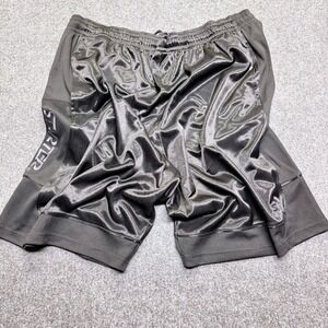 VTG‎ Starter Basketball Shorts Men 2XL Black Shiny Dazzle Silky Soft Athletic